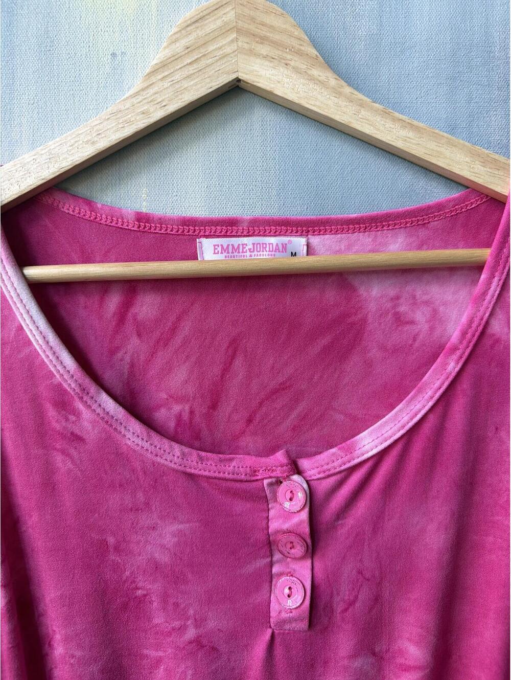 Emme Jordan Pink Tie Dye Romper Fits Small - Picture 4 of 6